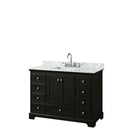 Deborah 48 Inch Single Bathroom Vanity in Dark Espresso - 30