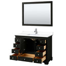 Deborah 48 Inch Single Bathroom Vanity in Dark Espresso - 46