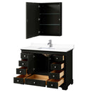 Deborah 48 Inch Single Bathroom Vanity in Dark Espresso - 50