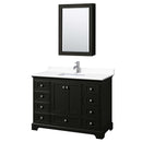 Deborah 48 Inch Single Bathroom Vanity in Dark Espresso - 49