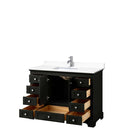 Deborah 48 Inch Single Bathroom Vanity in Dark Espresso - 43