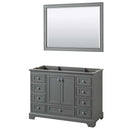 Deborah 48 Inch Single Bathroom Vanity in Dark Gray - 2