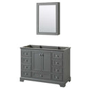 Deborah 48 Inch Single Bathroom Vanity in Dark Gray - 4