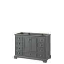 Deborah 48 Inch Single Bathroom Vanity in Dark Gray