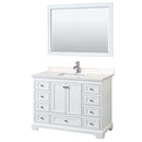Deborah 48 Inch Single Bathroom Vanity in White - 10