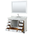 Deborah 48 Inch Single Bathroom Vanity in White - 22