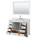 Deborah 48 Inch Single Bathroom Vanity in White - 33