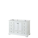 Deborah 48 Inch Single Bathroom Vanity in White