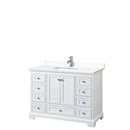 Deborah 48 Inch Single Bathroom Vanity in White - 39