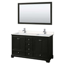 Deborah 60 Inch Double Bathroom Vanity in Dark Espresso - 16