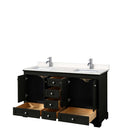 Deborah 60 Inch Double Bathroom Vanity in Dark Espresso - 10