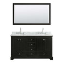 Deborah 60 Inch Double Bathroom Vanity in Dark Espresso - 33