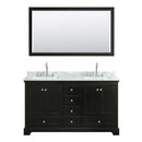 Deborah 60 Inch Double Bathroom Vanity in Dark Espresso - 49
