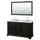 Deborah 60 Inch Double Bathroom Vanity in Dark Espresso - 47
