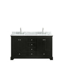 Deborah 60 Inch Double Bathroom Vanity in Dark Espresso - 42
