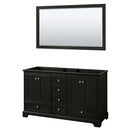 Deborah 60 Inch Double Bathroom Vanity in Dark Espresso - 4