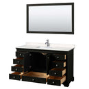 Deborah 60 Inch Single Bathroom Vanity in Dark Espresso - 11