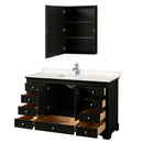 Deborah 60 Inch Single Bathroom Vanity in Dark Espresso - 15