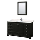Deborah 60 Inch Single Bathroom Vanity in Dark Espresso - 14