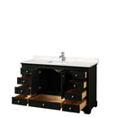 Deborah 60 Inch Single Bathroom Vanity in Dark Espresso - 8
