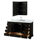 Deborah 60 Inch Single Bathroom Vanity in Dark Espresso - 26