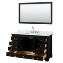 Deborah 60 Inch Single Bathroom Vanity in Dark Espresso - 34