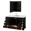Deborah 60 Inch Single Bathroom Vanity in Dark Espresso - 38