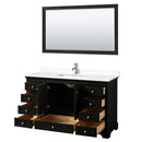 Deborah 60 Inch Single Bathroom Vanity in Dark Espresso - 46