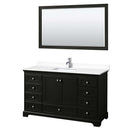 Deborah 60 Inch Single Bathroom Vanity in Dark Espresso - 45