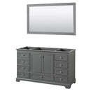 Deborah 60 Inch Single Bathroom Vanity in Dark Gray - 2