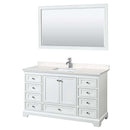 Deborah 60 Inch Single Bathroom Vanity in White - 10