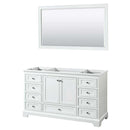 Deborah 60 Inch Single Bathroom Vanity in White - 2