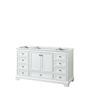Deborah 60 Inch Single Bathroom Vanity in White