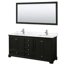 Deborah 72 Inch Double Bathroom Vanity in Dark Espresso - 16