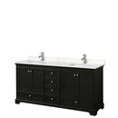 Deborah 72 Inch Double Bathroom Vanity in Dark Espresso - 24