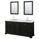 Deborah 72 Inch Double Bathroom Vanity in Dark Espresso - 42