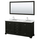 Deborah 72 Inch Double Bathroom Vanity in Dark Espresso - 46