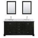 Deborah 72 Inch Double Bathroom Vanity in Dark Espresso - 52