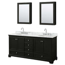 Deborah 72 Inch Double Bathroom Vanity in Dark Espresso - 50