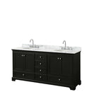 Deborah 72 Inch Double Bathroom Vanity in Dark Espresso - 39