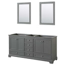 Deborah 72 Inch Double Bathroom Vanity in Dark Gray - 2