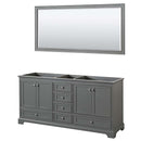 Deborah 72 Inch Double Bathroom Vanity in Dark Gray - 4