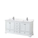 Deborah 72 Inch Double Bathroom Vanity in White - 9