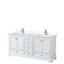 Deborah 72 Inch Double Bathroom Vanity in White - 24