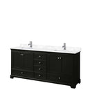 Deborah 80 Inch Double Bathroom Vanity in Dark Espresso - 9