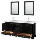 Deborah 80 Inch Double Bathroom Vanity in Dark Espresso - 43