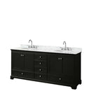 Deborah 80 Inch Double Bathroom Vanity in Dark Espresso - 39