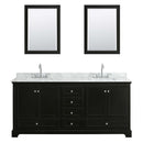 Deborah 80 Inch Double Bathroom Vanity in Dark Espresso - 60