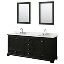 Deborah 80 Inch Double Bathroom Vanity in Dark Espresso - 58