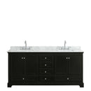 Deborah 80 Inch Double Bathroom Vanity in Dark Espresso - 57